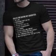 Rules For Dating My Daughter List Father Daddy Unisex T-Shirt Gifts for Him