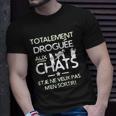 Schwarzes Katzenliebhaber T-Shirt Total Vernetzt, Lustiges Katzenmotiv Geschenke für Ihn