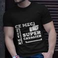 Schwarzes T-Shirt Ce mec est un super cavalier, Lustiges Reiter-Shirt Geschenke für Ihn