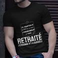 Schwarzes T-Shirt für Rentner mit lustigem Spruch RETRAITE: Keiner überlebte Geschenke für Ihn