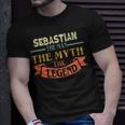 Sebastian Der Mann Mythos Legende T-Shirt, Personalisiert Geschenke für Ihn