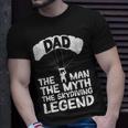 Skydiver Base Jump Dad T-Shirt - Der Mann, Mythos, Fallschirmlegende Geschenke für Ihn