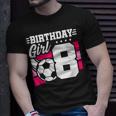 Soccer Birthday Party - 8 Year Old Girl - 8Th Birthday Unisex T-Shirt Gifts for Him