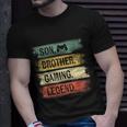 Son Brother Gaming Legend Vintage Gift For Gamer Teen Boys Unisex T-Shirt Gifts for Him