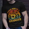 Sonnenblume Senior Proud Wife Class Of 2023 Graduate Vintage T-Shirt Geschenke für Ihn