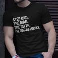 Step Dad The Man The Myth The Bad Influence Vintage T-Shirt Gifts for Him