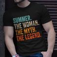 Summer The Woman The Myth The Legend First Name Summer Unisex T-Shirt Gifts for Him