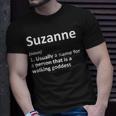 Suzanne Definition Personalized Funny Birthday Gift Idea Unisex T-Shirt Gifts for Him