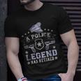 T-Shirt für pensionierte Polizisten, Legende im Ruhestand Geschenke für Ihn