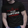 Team Clifford Lifetime Member Surname Clifford Name Unisex T-Shirt Gifts for Him