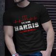 Team Harris Lifetime Member Surname Last Name Unisex T-Shirt Gifts for Him