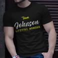 Team Johnson Lifetime Member Surname Birthday Wedding Name T-shirt Gifts for Him