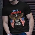 Team Johnson Lifetime Member Us Flag T-Shirt Gifts for Him
