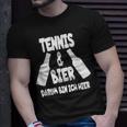 Tennis Und Bier Tenniscamp Tennistrainer Tenniscamp T-Shirt Geschenke für Ihn