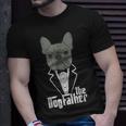 The Dogfather French Bulldog Dad Frenchie Papa Gift Funny Unisex T-Shirt Gifts for Him