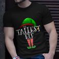 The Tallest Elf Family Matching Group Christmas Gift Funny Tshirt Unisex T-Shirt Gifts for Him