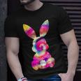 Tie Dye Bunny Rabbit Happy Easter Day Eggs Hunting Outfit Unisex T-Shirt Gifts for Him
