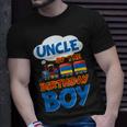 Train Bday Railroad Uncle Of The Birthday Boy Theme Party Unisex T-Shirt Gifts for Him