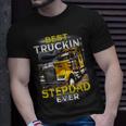 Trucker Fathers Day Best Truckin Stepdad Ever Unisex T-Shirt Gifts for Him