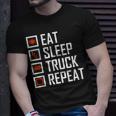Trucker S For Men Eat Sleep Truck Repeat Unisex T-Shirt Gifts for Him