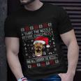 Twas The Nizzle Before Chrismizzle And All Through The Hizzle Ugly Christmas Unisex T-Shirt Gifts for Him