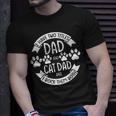 Mens I Have Two Title Dad And Cat Dad Animal Family T-Shirt Gifts for Him