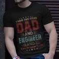 I Have Two Titles Dad And Engineer Outfit Fathers Day Fun T-Shirt Gifts for Him
