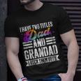 Mens I Have Two Titles Dad And Grandad Grandad V2 T-Shirt Gifts for Him