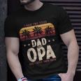 I Have Two Titles Dad And Opa Men Retro Decor Grandpa V6 T-Shirt Gifts for Him