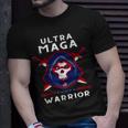 Ultra Maga Warrior Dad Anti Biden Us Flag Pro Trump Unisex T-Shirt Gifts for Him