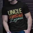 Uncle Godfather Legend Funny Uncle Gifts Fathers Day Gift For Mens Unisex T-Shirt Gifts for Him