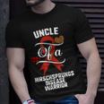 Uncle Hirschsprungs Disease Awareness Leopard Buffalo Plaid Unisex T-Shirt Gifts for Him