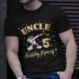 Uncle Of The 5Th Birthday Princess Girl Unicorn Bday Unisex T-Shirt Gifts for Him