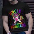 Uncle Of The Birthday Princess Girl Dabbing Unicorn Unisex T-Shirt Gifts for Him