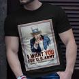 Uncle Sam I Want You For Us Army Vintage Poster Unisex T-Shirt Gifts for Him