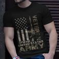 Us Army Military Green Camo Flag Retro T-shirt Gifts for Him
