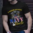 Us Military Navy Uncle With American Flag Veteran Gift Unisex T-Shirt Gifts for Him