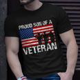 Usa United States Military Family Proud Son Of A Veteran T-Shirt Gifts for Him