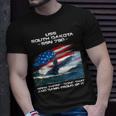Uss South Dakota Ssn-790 American Flag Submarine Veteran T-Shirt Gifts for Him