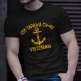 Uss Tarawa Cv-40 Aircraft Carrier Veteran Flag Veterans Day T-Shirt Gifts for Him