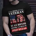 Veteran Papa Military Dad Army Fathers Day Gift Gift For Mens Unisex T-Shirt Gifts for Him