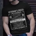 Veterans Creed Patriot War Usa Oath Grandpa T-Shirt Gifts for Him