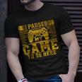 Video Game I Paused My Game To Be Here For Kids Boys Men T-Shirt Gifts for Him