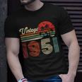 Vintage 1951 T-Shirt für 72. Geburtstag, Retro Look für Frauen und Männer Geschenke für Ihn