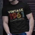 Vintage 1961 Wedding Anniversary Born In 1961 Birthday Party V2 T-Shirt Gifts for Him