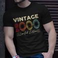 Vintage 2000 Wedding Anniversary Born In 2000 Birthday Party T-Shirt Gifts for Him