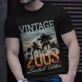 Vintage 2003 Limited Edition 20Th Birthday 20 Year Old Gifts Unisex T-Shirt Gifts for Him