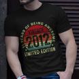 Vintage 2012 Made In 2012 11 Years Old 11Th Birthday Boy Unisex T-Shirt Gifts for Him