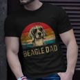 Mens Vintage Beagle Dad Beagle Dog Dad Fathers Day T-Shirt Gifts for Him