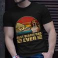 Vintage Best Beagle Dad Ever Bump Fit Funny Dog Lover Gift Gift For Mens Unisex T-Shirt Gifts for Him